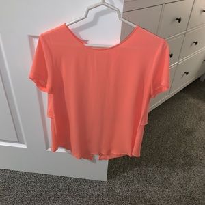 Dressy orange summer top